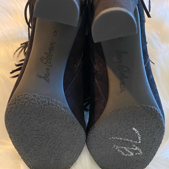 Sam Edelman fringe ankle booties - Picture 2 of 4